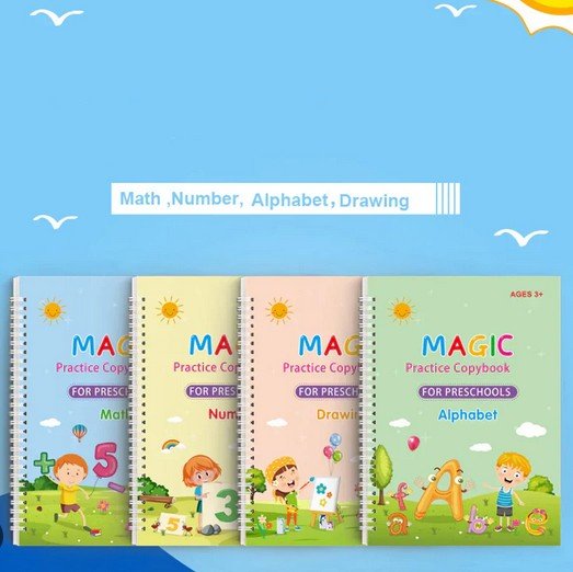 5 PCS Set Magic Practice Book