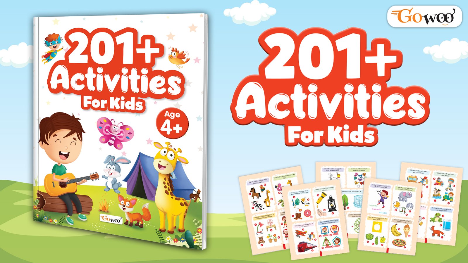 201+ Activities For Kids Level 01 & 02 | হাতে-কলমে শেখার মজার অ্যাক্টিভিটি বুক সেট