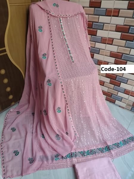 Premium Ladies Dress Collection | Chinon Silk Four Piece & Digital Print Three Piece