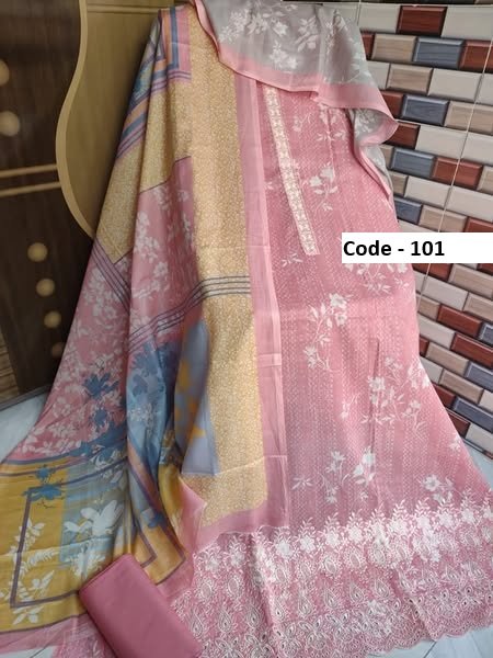 Premium Ladies Dress Collection | Chinon Silk Four Piece & Digital Print Three Piece